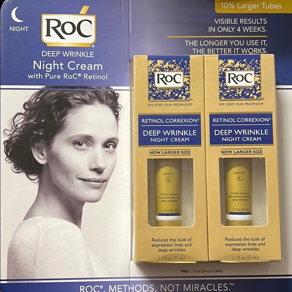 RoC deep wrinkle night cream with pure RoC Retinol